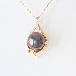 Pendentifs or jaune & perles